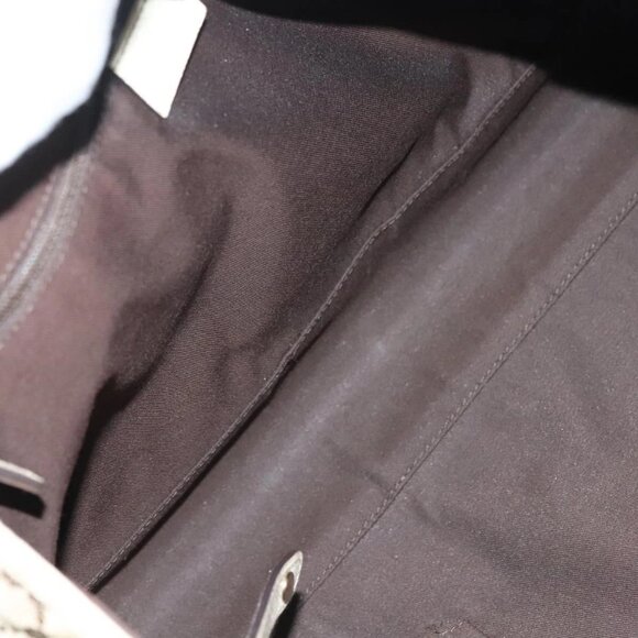 GUCCI GG Canvas Web Sherry Line Pretty Tote Bag Beige Gold 163805 Auth BA4357 - Picture 11 of 16